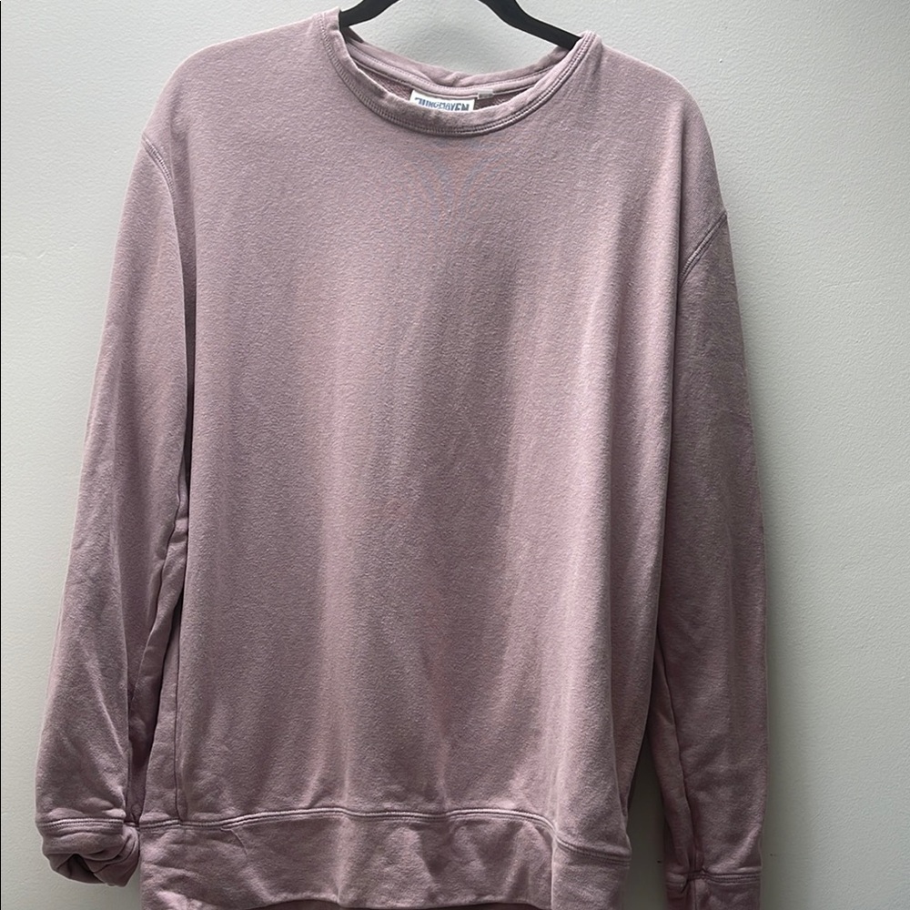Jungmaven Pink Crewneck Sweater Relaxed Fit